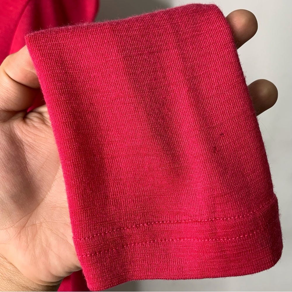 Icebreaker Merino 200 Women's Red Oasis Half-Zip Baselayer Top Size Large - Picture 11 of 15